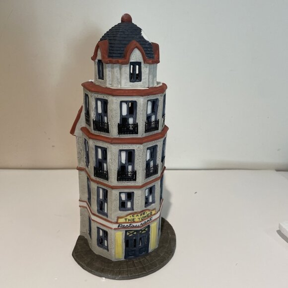 Department 56 Christmas in the City The Tower Cafe Lighted Building 1987 #6512-9 - Picture 5 of 14